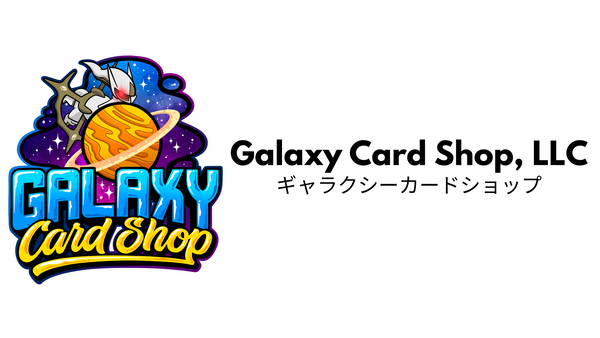 Logo of Galaxy Card Shop, LLC with colorful design and text.